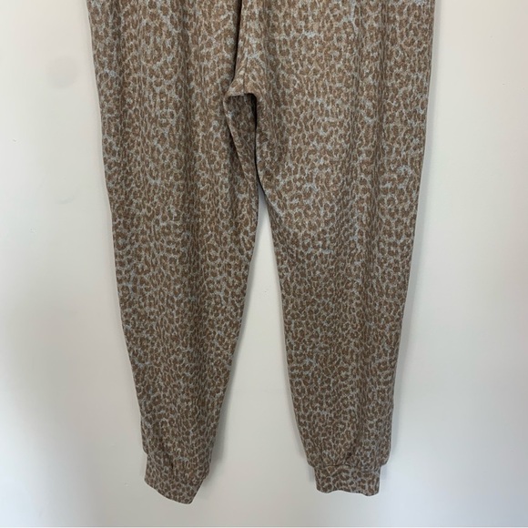 Beachlunchlounge Leopard Print Jogger Sweatpants Size Large - Picture 7 of 10